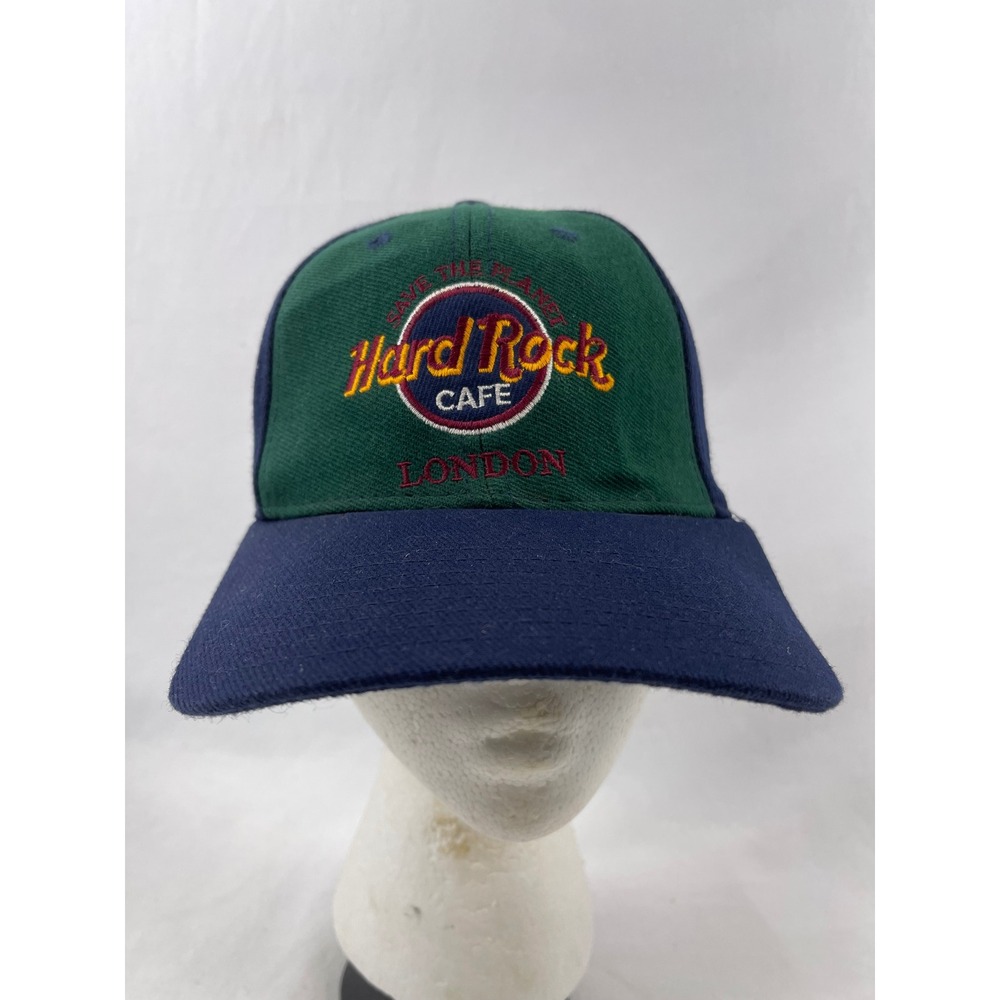 Hard Rock Cafe London Hat Multicolor Save Planet Snapback Wool Blend Colorblock